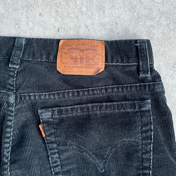 Levi's orange tab Black Straight Jeans Classic Style - Picture 3 of 6